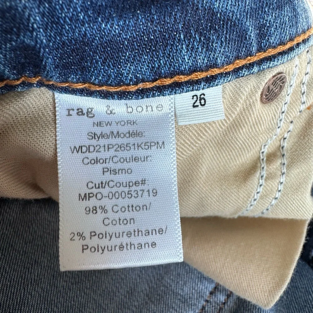 Rag & Bone Cate Mid Rise Skinny Jeans 26 Ankle Pismo Wash